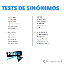 Tests de Sinónimos